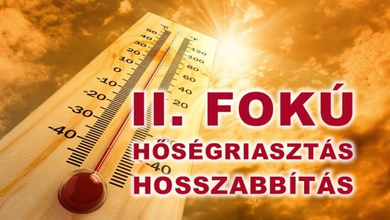 Cikk kép - Hőségriasztás meghosszabbítása!
